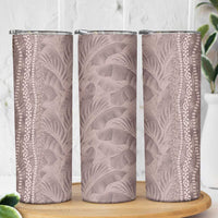 Hawaii Prince Kuhio Skinny Tumbler Mocha Hawaiian Lau Maia With Leis