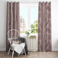 Hawaii Prince Kuhio Window Curtain Mocha Hawaiian Lau Maia With Leis
