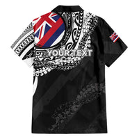 Personalised Hawaii Prince Kuhio Family Matching Tank Maxi Dress and Hawaiian Shirt Hawaiian Maile Lei LT05 - Polynesian Pride