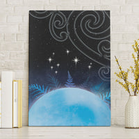 New Zealand Matariki Canvas Wall Art Pleiades Star Cluster Blue Galaxy