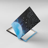 New Zealand Matariki Canvas Wall Art Pleiades Star Cluster Blue Galaxy