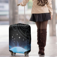 New Zealand Matariki Luggage Cover Pleiades Star Cluster Blue Galaxy