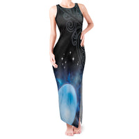 New Zealand Matariki Tank Maxi Dress Pleiades Star Cluster Blue Galaxy