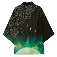 New Zealand Matariki Kimono Pleiades Star Cluster Green Galaxy LT05 - Polynesian Pride