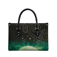 New Zealand Matariki Leather Bag Pleiades Star Cluster Green Galaxy