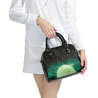 New Zealand Matariki Shoulder Handbag Pleiades Star Cluster Green Galaxy