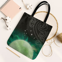 New Zealand Matariki Tote Bag Pleiades Star Cluster Green Galaxy