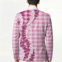 Pink Hawaii Palaka Blazer Hawaiian Honohono Lei
