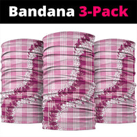 Pink Hawaii Palaka Neck Gaiter Hawaiian Honohono Lei