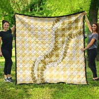 Yellow Hawaii Palaka Quilt Hawaiian Honohono Lei