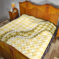 Yellow Hawaii Palaka Quilt Hawaiian Honohono Lei