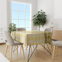 Yellow Hawaii Palaka Tablecloth Hawaiian Honohono Lei