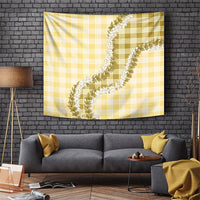 Yellow Hawaii Palaka Tapestry Hawaiian Honohono Lei