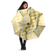 Yellow Hawaii Palaka Umbrella Hawaiian Honohono Lei