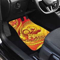 Vanuatu 46 Yia Indipendens Anivesari Car Mats Tamtam Drum With Boar Tusk LT05 - Polynesian Pride