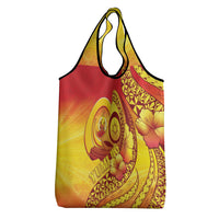 Vanuatu 46 Yia Indipendens Anivesari Grocery Bag Tamtam Drum With Boar Tusk LT05 - Polynesian Pride