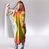 Vanuatu 46 Yia Indipendens Anivesari Hooded Blanket Tamtam Drum With Boar Tusk LT05 - Polynesian Pride