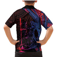 Samoan Pride Family Matching Mermaid Dress and Hawaiian Shirt The Tui Manua LT05 - Polynesian Pride