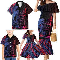 Samoan Pride Family Matching Mermaid Dress and Hawaiian Shirt The Tui Manua LT05 - Polynesian Pride