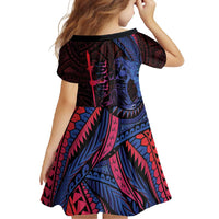 Samoan Pride Family Matching Off Shoulder Maxi Dress and Hawaiian Shirt The Tui Manua - Polynesian Pride