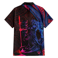 Samoan Pride Family Matching Short Sleeve Bodycon Dress and Hawaiian Shirt The Tui Manua LT05 - Polynesian Pride