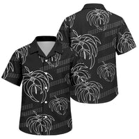Aloha Hawaii Acacia Koa Leaves Family Matching Long Sleeve Bodycon Dress and Hawaiian Shirt Black Kakau Tribal Pattern LT05 Son's Shirt Black - Polynesian Pride