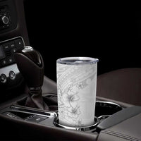 Lotu Tamaiti Samoa Tumbler Cup White Sunday Polynesian Tribal Pattern Elegant Style LT05 - Polynesian Pride