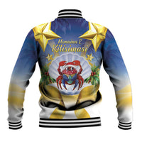 Niue Christmas Baseball Jacket Seashell Santa Beach Vibes - Polynesian Pride