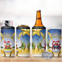 Niue Christmas 4 in 1 Can Cooler Tumbler Seashell Santa Beach Vibes - Polynesian Pride