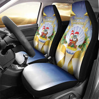 Niue Christmas Car Seat Cover Seashell Santa Beach Vibes - Polynesian Pride