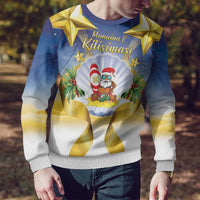 Niue Christmas Ugly Christmas Sweater Seashell Santa Beach Vibes - Polynesian Pride