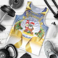 Niue Christmas Men Tank Top Seashell Santa Beach Vibes - Polynesian Pride