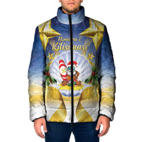 Niue Christmas Padded Jacket Seashell Santa Beach Vibes - Polynesian Pride