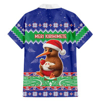 New Zealand Christmas Family Matching Off Shoulder Short Dress and Hawaiian Shirt Have Yourself A Kiwi-tastic Christmas - Polynesian Pride