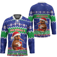New Zealand Christmas Hockey Jersey Have Yourself A Kiwi-tastic Christmas - Polynesian Pride