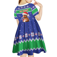 New Zealand Christmas Kid Short Sleeve Dress Have Yourself A Kiwi-tastic Christmas - Polynesian Pride