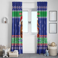 New Zealand Christmas Window Curtain Have Yourself A Kiwi-tastic Christmas - Polynesian Pride