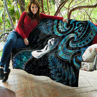 New Zealand Aotearoa Quilt Maori Manaia Paua Shell Glitter Turquoise LT05 - Polynesian Pride