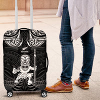 New Zealand Maori Taiaha Luggage Cover Tiki Warrior Black LT05 Black - Polynesian Pride