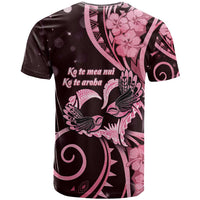 New Zealand Valentine T Shirt Aroha Sweet Pink Piwakawaka