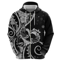 New Zealand Valentine Hoodie Aroha Gray Piwakawaka