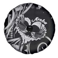 New Zealand Valentine Spare Tire Cover Aroha Gray Piwakawaka