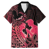 Alofa Samoa Valentine Red Family Matching Mermaid Dress and Hawaiian Shirt Love Is The Greatest Thing LT05 Dad's Shirt - Short Sleeve Red - Polynesian Pride