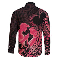 Alofa Samoa Valentine Red Family Matching Short Sleeve Bodycon Dress and Hawaiian Shirt Love Is The Greatest Thing LT05 - Polynesian Pride