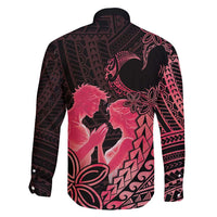 Alofa Samoa Valentine Red Family Matching Tank Maxi Dress and Hawaiian Shirt Love Is The Greatest Thing LT05 - Polynesian Pride