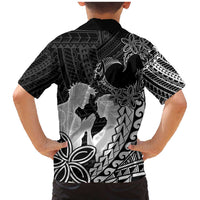 Alofa Samoa Valentine Black Family Matching Mermaid Dress and Hawaiian Shirt Love Is The Greatest Thing LT05 - Polynesian Pride