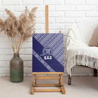 Tonga Queen Salote College Canvas Wall Art 100 Years Anniversary Navy Color