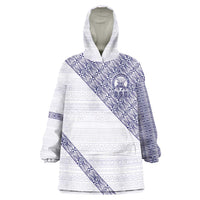 Tonga Queen Salote College Wearable Blanket Hoodie 100 Years Anniversary White Color LT05 One Size White - Polynesian Pride