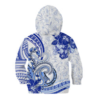 Polynesia Paisley Kid Hoodie Mix Navy Polynesian Pattern LT05 - Polynesian Pride