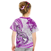 Polynesia Paisley Kid T Shirt Mix Pink Polynesian Pattern LT05 - Polynesian Pride